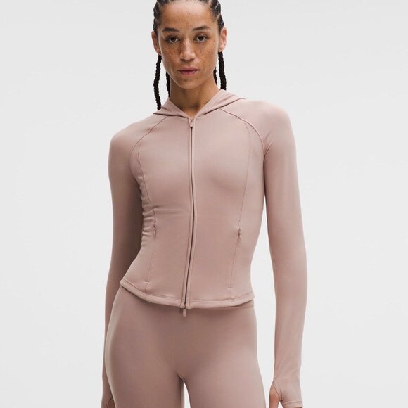 lululemon athletica Jackets & Blazers - NWT Lululemon Wunder Train Full-Zip Jacket Size 6 in Ashen Rose